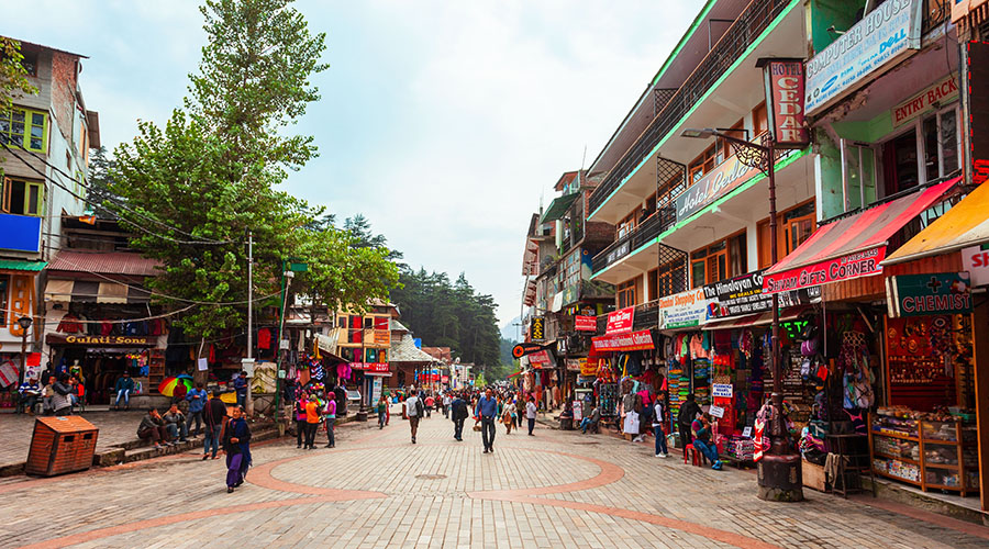 Mall road in Manali, Things to do in Manali-Kasol