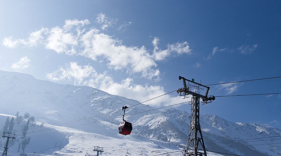 Gondola ride in Kashmir