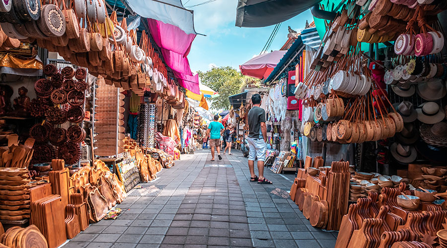 Bali in monsoon, Ubud Art Market